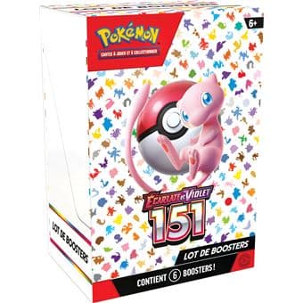 Bundle de 6 Boosters Pokémon EV3.5 Ecarlate et Violet 151 FR